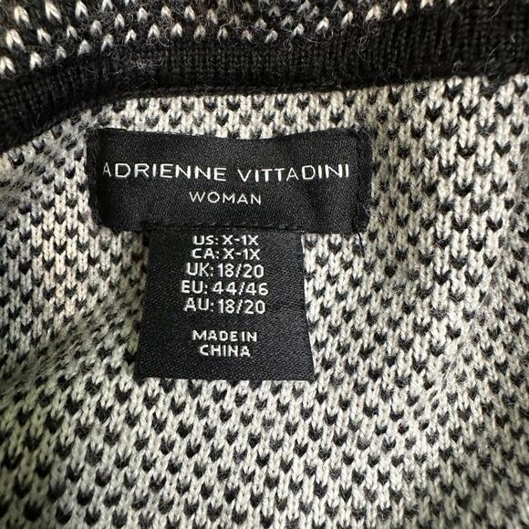 Adrienne Vittadini Women’s Size X-1X Pullover Poncho Knit Sweater 50% Wool - Picture 3 of 10